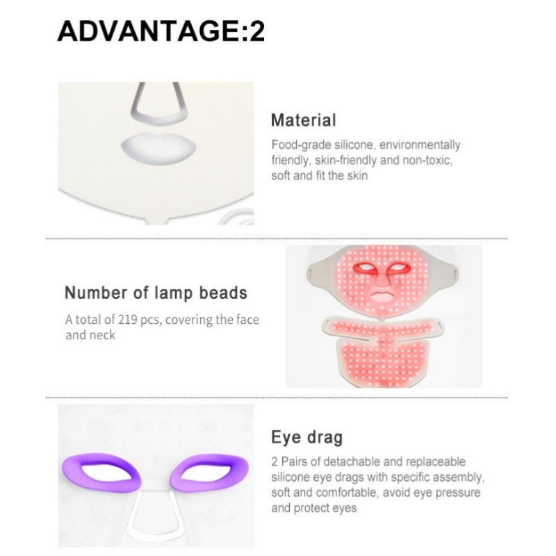 LED Face and neck Therapy mask